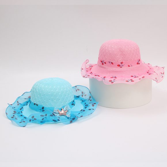 Princess straw hat kids sun hat - Image 6