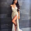 V-neck Sexy Halter Strap Sequin Dress - Image 7
