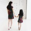 Girls Mianma cheongsam parent-child femelle skirt little girl scout summer Tangzhuang Qipao dresses - Image 4