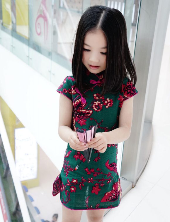 Girls Mianma cheongsam parent-child femelle skirt little girl scout summer Tangzhuang Qipao dresses - Image 5