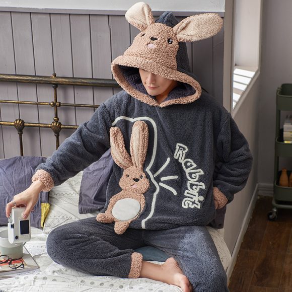 Men's Plush Thickened Housewear Pajamas - Image 2