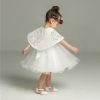 Cute Baby White Fluffy Dress Two-piece Set - Image 5