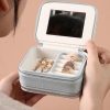 Portable travel jewelry box
