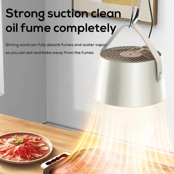 2024 New Portable Desktop Exhaust Fan Small Kitchen Hood Extractor Barbecue USB Charging Desktop Range Hoods Mini Suction Cooker Hood Kitchen Gadgets - Image 4