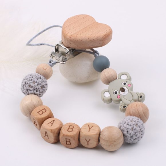 Baby products soothing beech wood mouth chain clip - Image 3