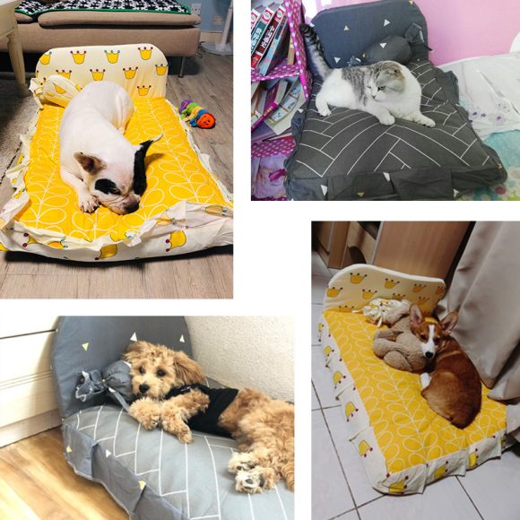 Teddy small dog pet bed - Image 4