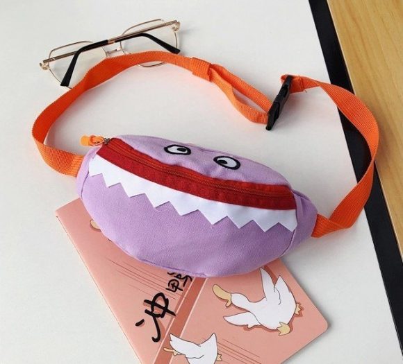 Cartoon Children's Canvas Embroidered Crossbody Bag - Image 4