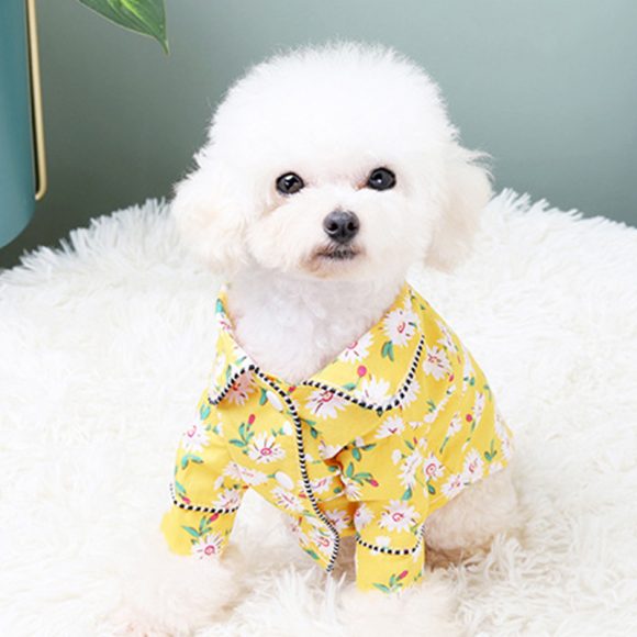 French Small Incense Style Fighting Pet Clothes Dog Pajamas - Image 5