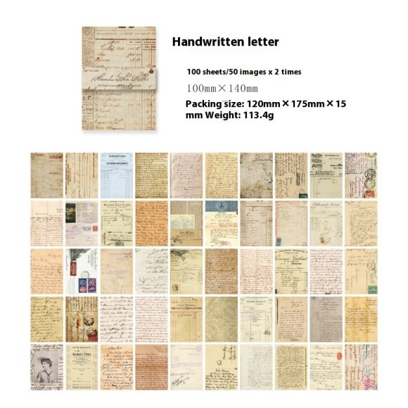 Material Paper Retro Artistic Background Notebook DIY Note - Image 6