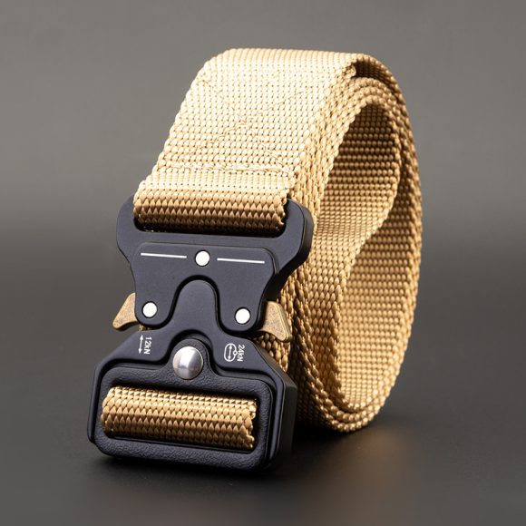 Men's Outdoor Nylon Elastic Buckle Belt Work Clothes Belt - Image 8