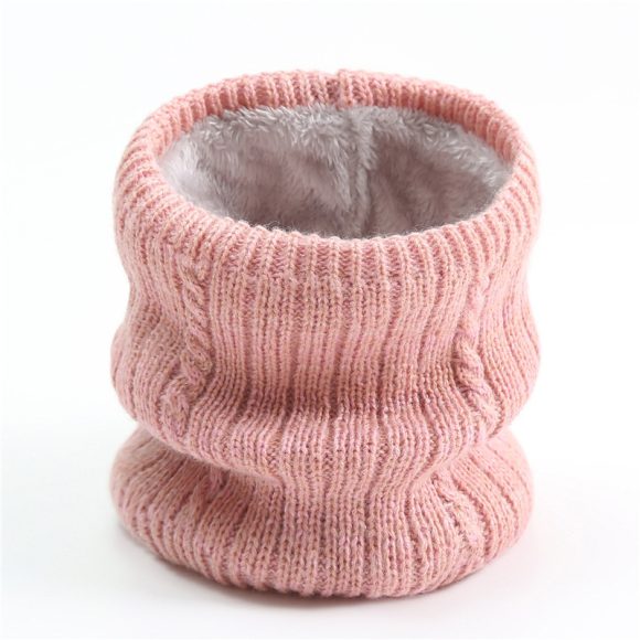 Twist Wide Striped Fleece-lined Knitting Scarf For Men - Image 5