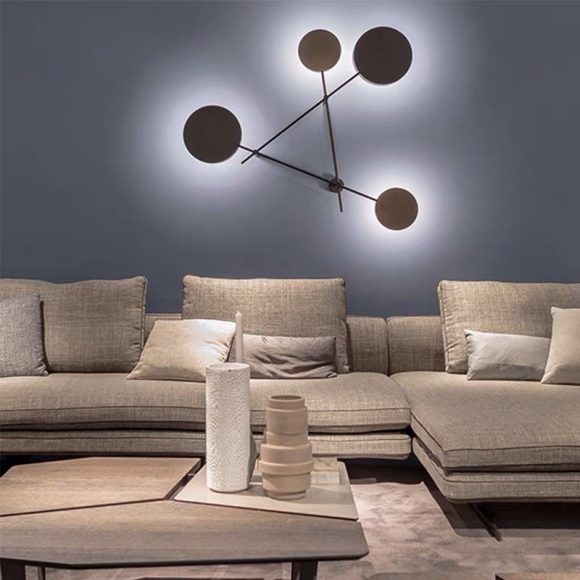 Nordic Industrial Style Triangular Living Room Modern Wrought Iron Led Wall Lamp - Image 4