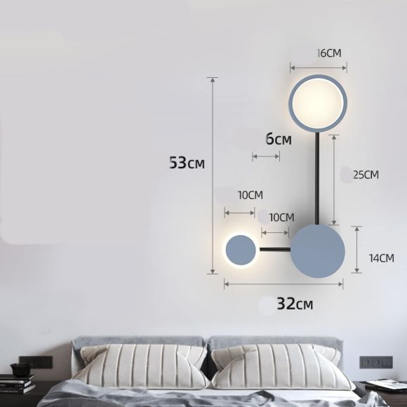 Contracted Bedroom Bedside Lamp Designer Wall Lamp - Image 3
