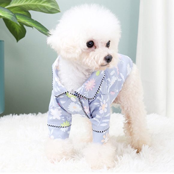 French Small Incense Style Fighting Pet Clothes Dog Pajamas - Image 3