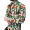 Men's Casual Long Sleeved Large Floral Shirt - Image 10