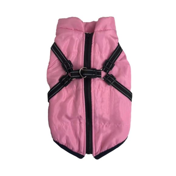 Pet Clothes Winter Dog Cotton Coat Chest Back Integrated Cotton Vest - Image 2
