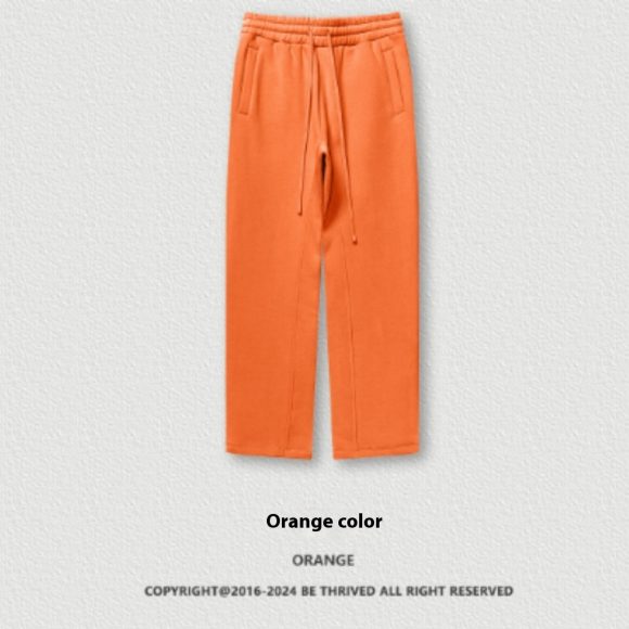 Autumn And Winter Youth Solid Color Loose Sports Pants With Thick Velvet - Image 3