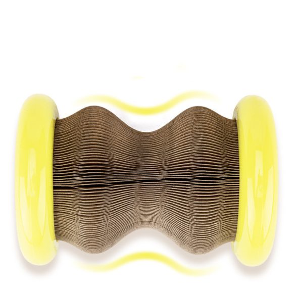 Pet Toy Magic Organ Corrugated Paper Wheel Cat Scratching Board Powder - Image 5