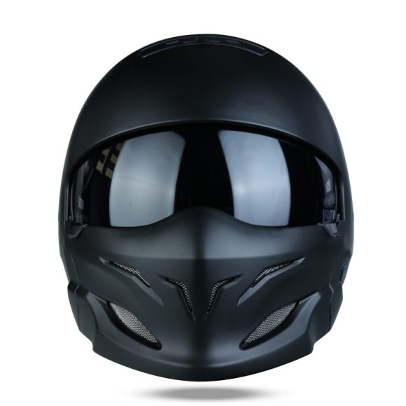 Black Scorpion Helmet Vintage Combo Helmet Half Helm - Image 2