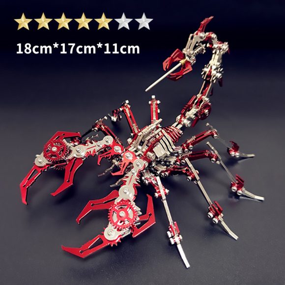 Steel Scorpion King Color 3D Puzzle Model Metal Toy - Image 3