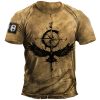 Men's Casual Loose Short Sleeves T-shirt Round Neck - Image 10