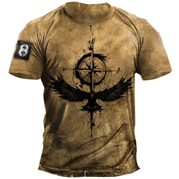 Men's Casual Loose Short Sleeves T-shirt Round Neck - Image 10