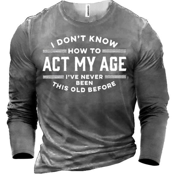 Men's Casual Round Neck Long Sleeve Printing - Image 3