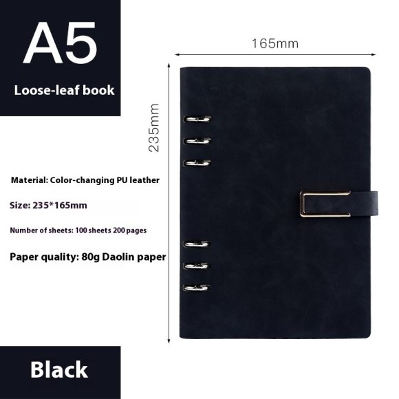 A5 Notebook Loose-leaf Removable Notepad Business Office Meeting - Image 9