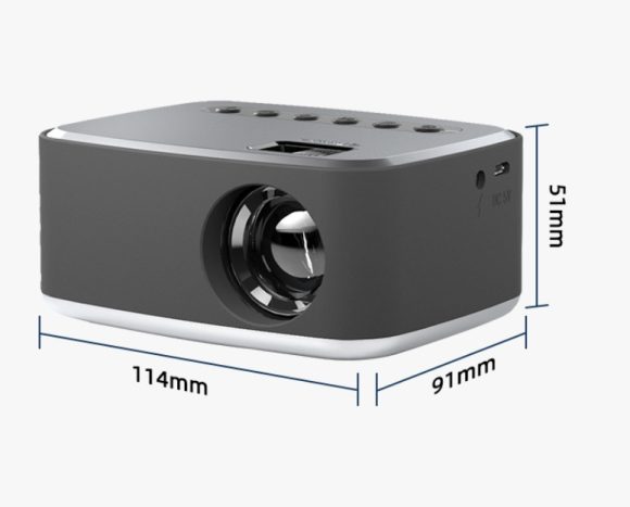 Mini Projector Led Home Theater Video Beamer Black - Image 4