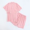 Washed Cotton Thin Striped Pajamas - Image 7