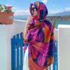 Ethnic Style Sun Protection Talma Tibet Desert Travel Thin Holiday Silk Scarf - Image 2