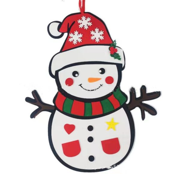 Children's DIY felt Christmas tree with lights - Image 2