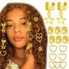 Gold Plated XINGX Pendant Connecting Heart Hair Ring