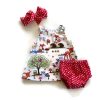 Children's Suit Girl Baby Baby Three-Piece Shorts  Headband  Dress