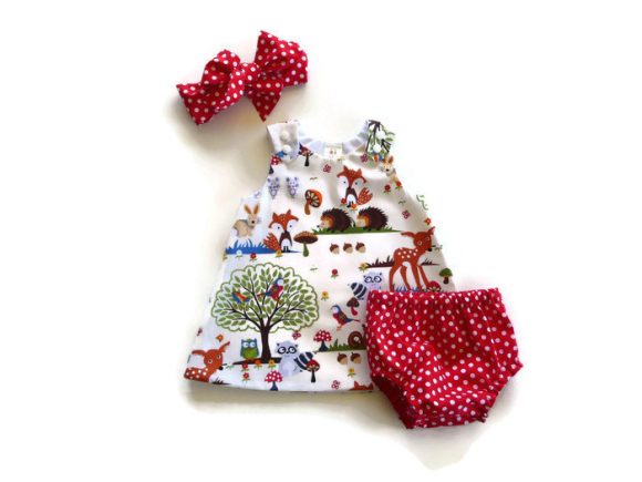 Children's Suit Girl Baby Baby Three-Piece Shorts  Headband  Dress - Image 5