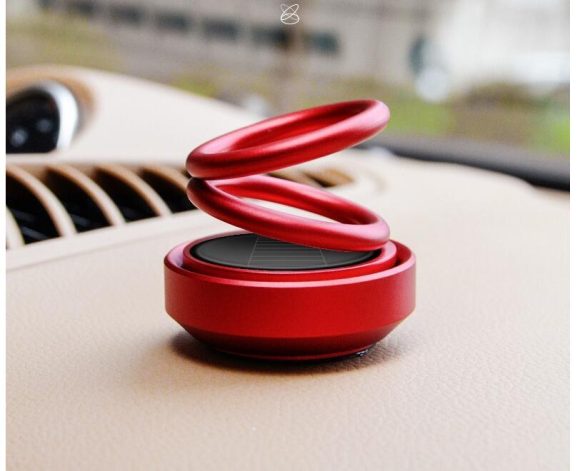 Solar Auto Rotation Car Air Freshener Perfume Seat - Image 2