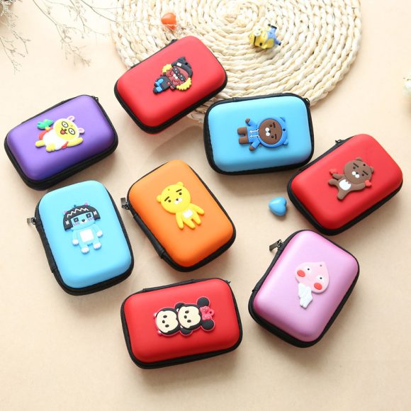 Direct selling new cute zero wallet cartoon earphone collector charger Box Coin handbag wholesale - Image 7