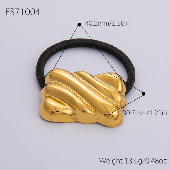 Stainless Steel Flower Style Hair Band Advanced Sense - Image 10