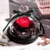 Valentine's Day Christmas Dried Flowers For Home Decor Wedding Gifts Dried Flowers Eternal Real Rose Home Decor With LED In Glass - Image 4