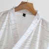 Summer Jacquard Gauze Cotton Kimono Thin Home Bathrobe Simple - Image 5