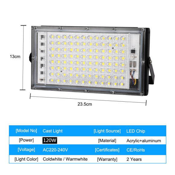 Outdoor LED Floodlight Spotlight Hotel Home IP65 Waterproof LED 50W Street Lamp - Image 7