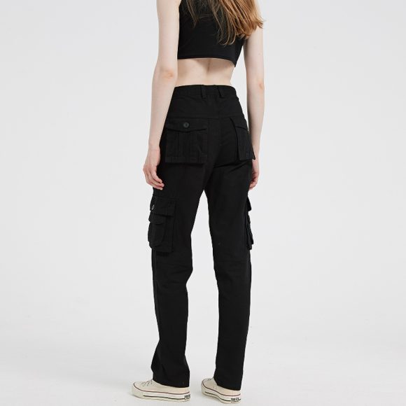 European And American Plus Size Women's Multi-pocket Sports Pants - Image 10