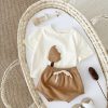Girls' Casual Round Neck Cotton Ice Cream Patch Short Sleeve Shorts Suit - Image 7