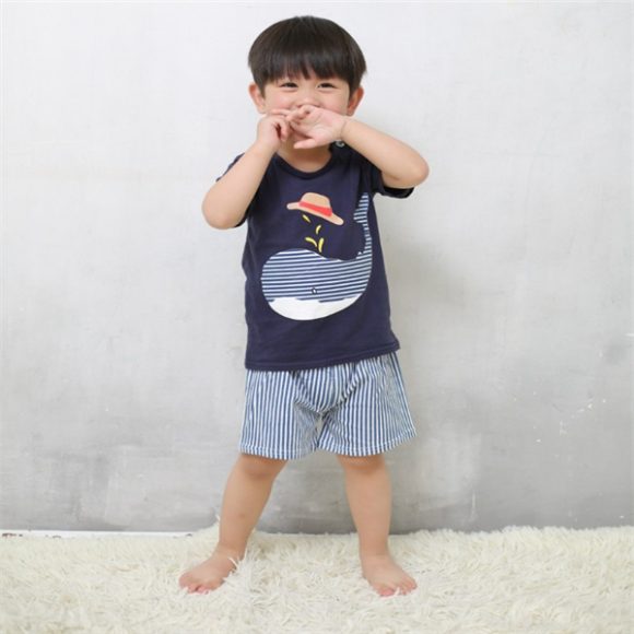 Cartoon Clothing Baby Boy Summer Clothes T-shirt Baby Girl Casual Clothing Sets - Image 8