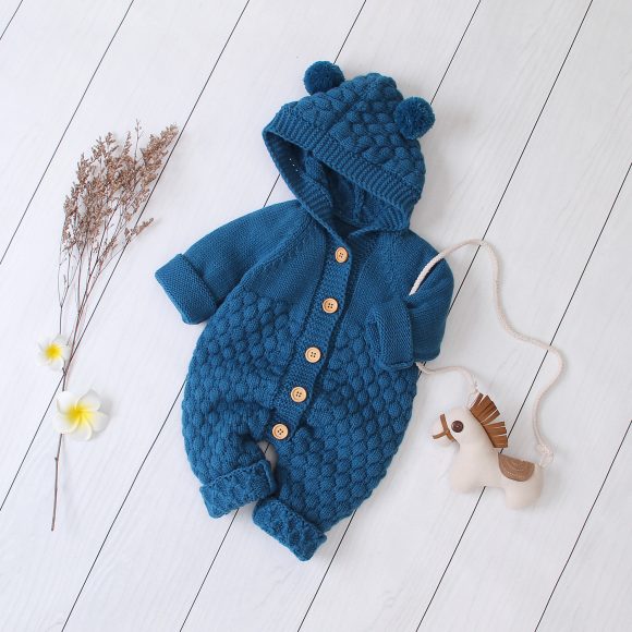 Hooded knitted jumpsuit - Image 2