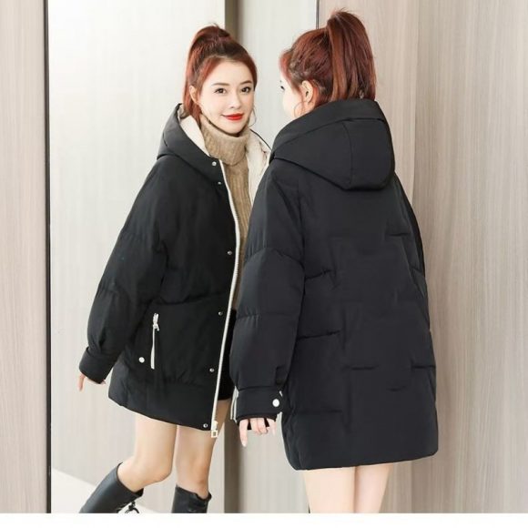 Women's Down Cotton-padded Jacket Mid-length Winter - Image 4