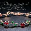 Plated crystal ladies bracelet - Image 3