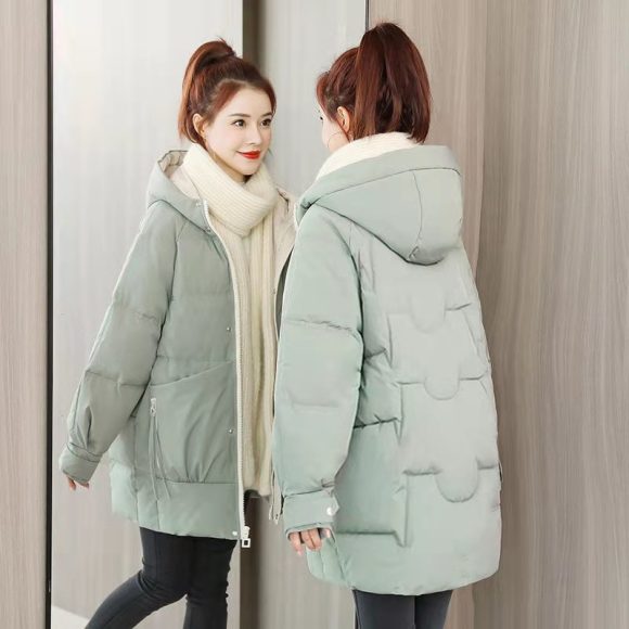 Women's Down Cotton-padded Jacket Mid-length Winter - Image 2