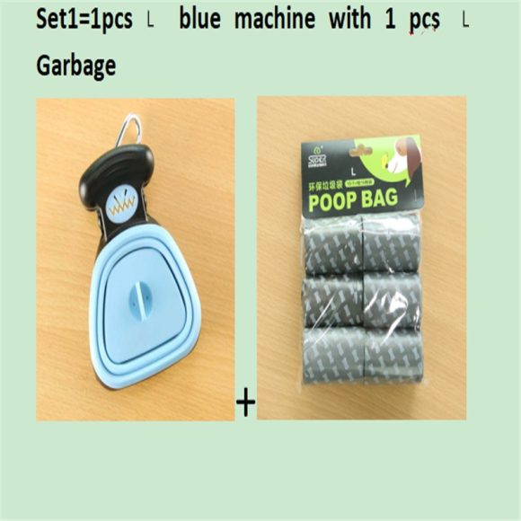 Dog Pet Travel Foldable Pooper Scooper With 1 Roll Decomposable bags Poop Scoop Clean Pick Up Excreta Cleaner Epacket Shipping - Image 6
