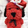 Valentine's Day Rose Pug Soap Flower Creative Gift Rose Bear Dog - Image 4